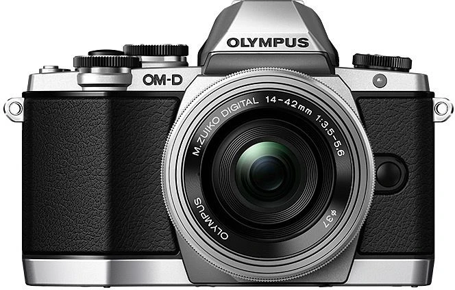 Olympus OM-D E-M10 silber mit Objektiv M.Zuiko digital ED 14-42mm 3.5-5.6 EZ