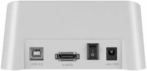 Sharkoon SATA Quickport XT weiß, USB 2.0/eSATA