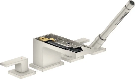 Hansgrohe Axor MyEdition 4-Loch Wannenkombination ohne Platte edelstahloptik