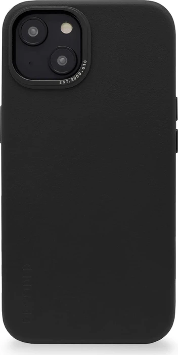 Decoded Leather Back Cover für Apple iPhone 14 Plus schwarz