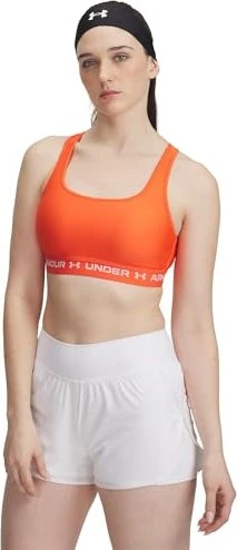 Under Armour Armour Mid Crossback Sport-BH fire/white (Damen)