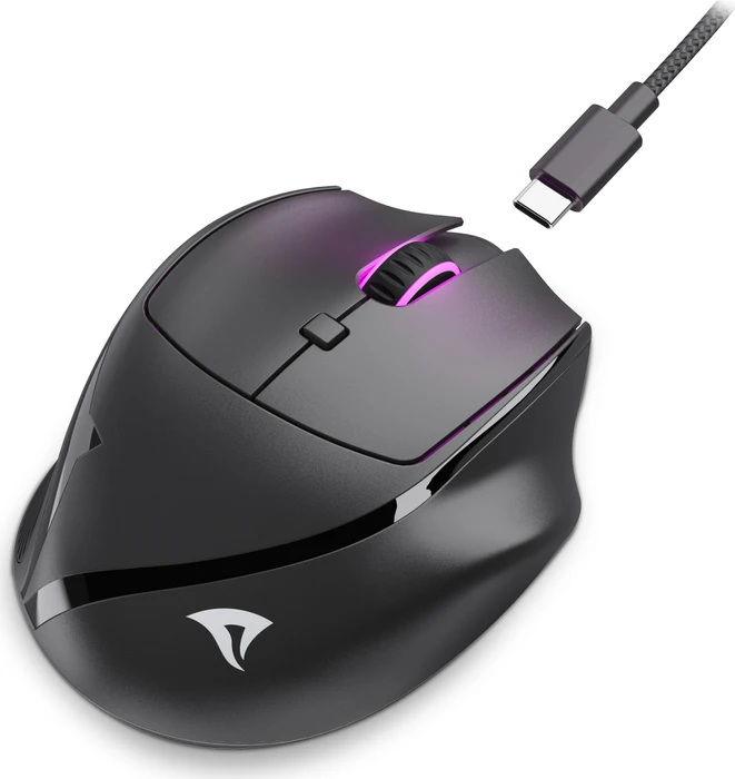Sharkoon OfficePal M25W, schwarz, USB