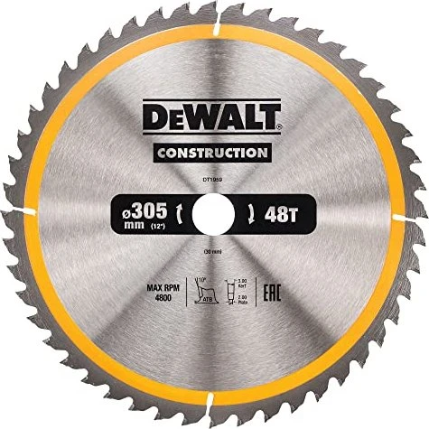 DeWalt DT1959 Kreissägeblatt 48Z, 305x3x30mm, 1 Stück
