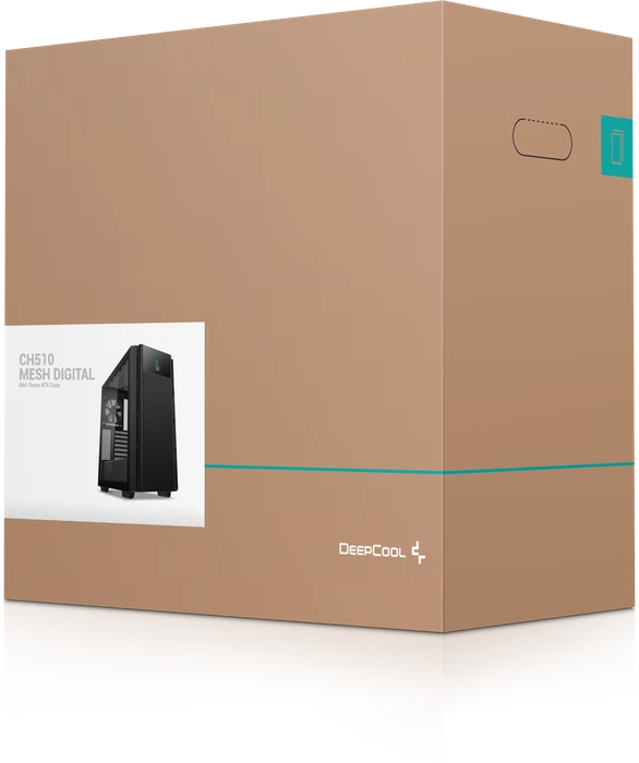 DeepCool CH510 Mesh Digital, schwarz, Glasfenster
