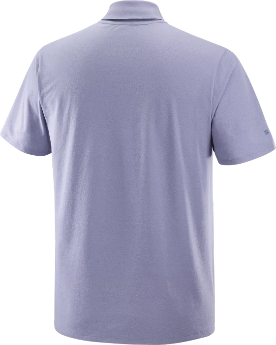 Salomon Trackline Poloshirt kurzarm blue granite (Herren)