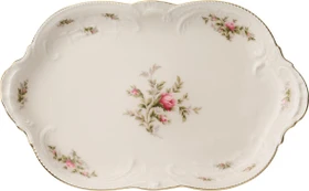 Rosenthal Sanssouci Elfenbein Moosrose Platte 28cm