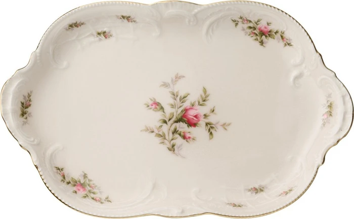 Rosenthal Sanssouci Elfenbein Moosrose Platte 28cm