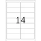 Herma Adressetiketten, 99.1x38.1mm, ablösbar, weiß, matt, 25 Blatt (350 Etiketten) Vorschaubild