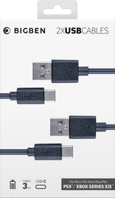 BigBen 2 Stück USB-C Daten- & Ladekabel 3m (PS5)