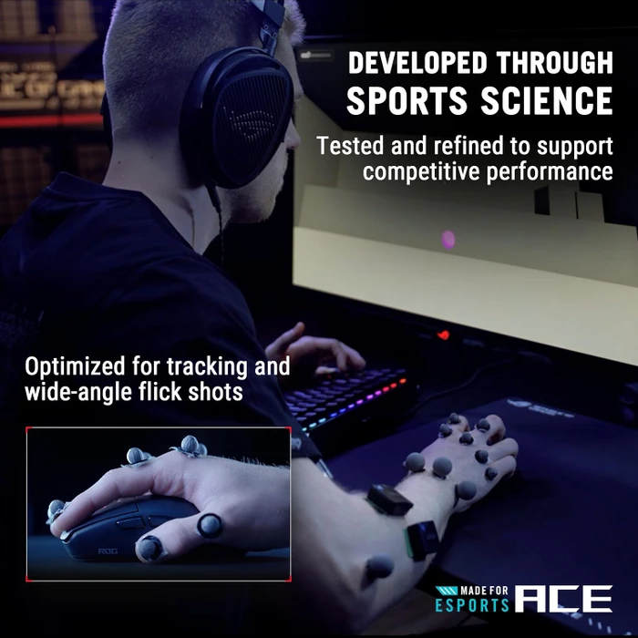 ASUS ROG Gladius IV Ace Wireless, Moonlight White, USB/Bluetooth