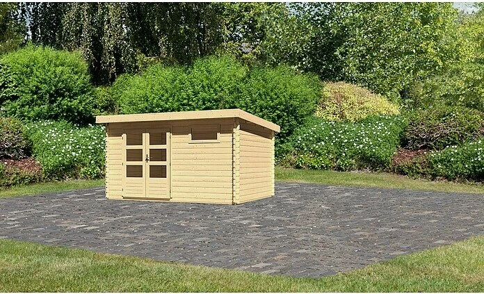 Karibu Bastrup 8 Gartenhaus natur