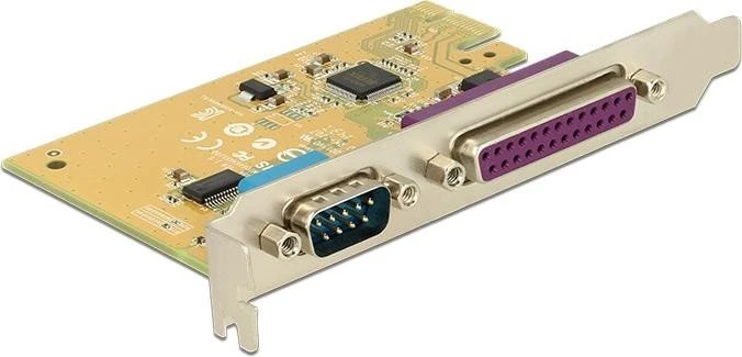 DeLOCK 1x seriell/1x parallel, PCIe 2.0 x1