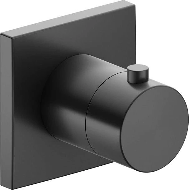 Keuco IXMO 59557 Pure 2-Wege Ab- und Umstellventil eckig schwarzchrom gebürstet
