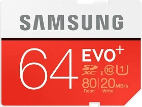 Samsung EVO+ R80/W20 64GB, UHS-I, Class 10