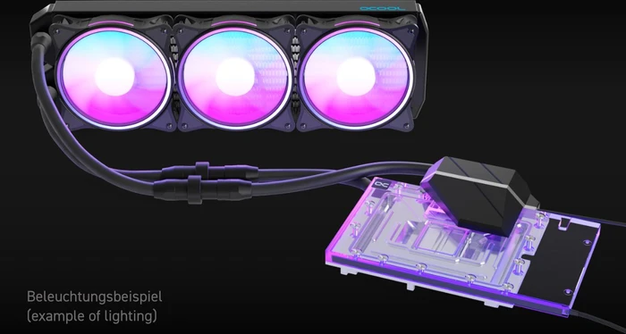 Alphacool Eiswolf 2 AiO 360mm RTX 4080 Founders Edition mit Backplate