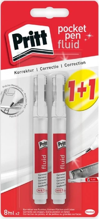 Pritt Pocket Pen Korrekturstift, 9ml, 2er-Pack (2081356)