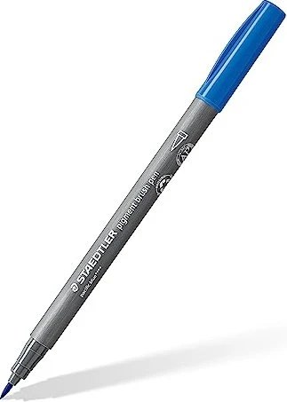 Staedtler pigment brush pen 371 pazifikblau, 10er-Pack