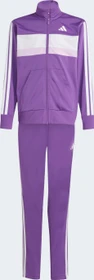 adidas Seasonal Essentials Tiberio 3-Streifen Tricot Trainingsanzug active purple/white (Junior)