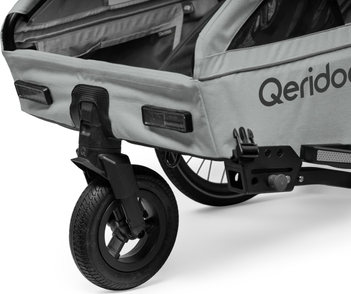 Qeridoo Kidgoo 2 Lite Fahrradanhänger titanium grey (Modell 2026)