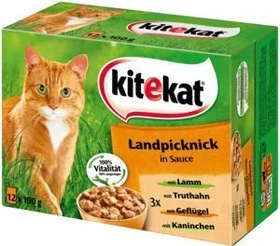 Kitekat Beutel Landpicknick in Soße, 1.20kg (12x 100g)