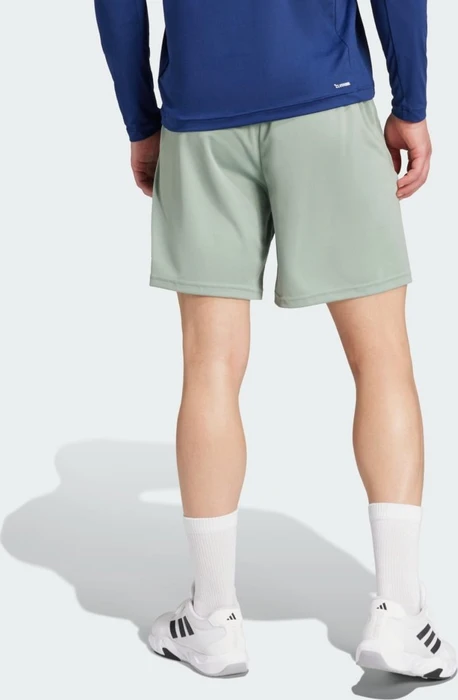 adidas Train Essentials Logo Training Trainingshose kurz silver green/collegiate green (Herren)