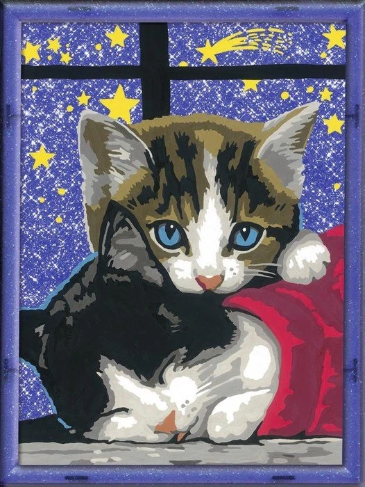 Ravensburger Malen nach Zahlen Kuschelnde Kätzchen