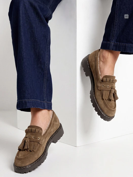 Tamaris Lederslipper 24716 braun (Damen)