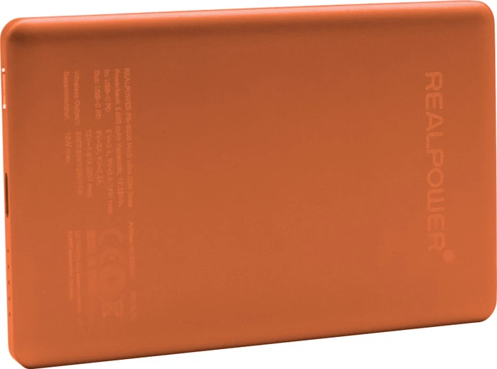 Ultron Powerbank RealPower PB-5000 MAG Ultra Slim orange/schwarz