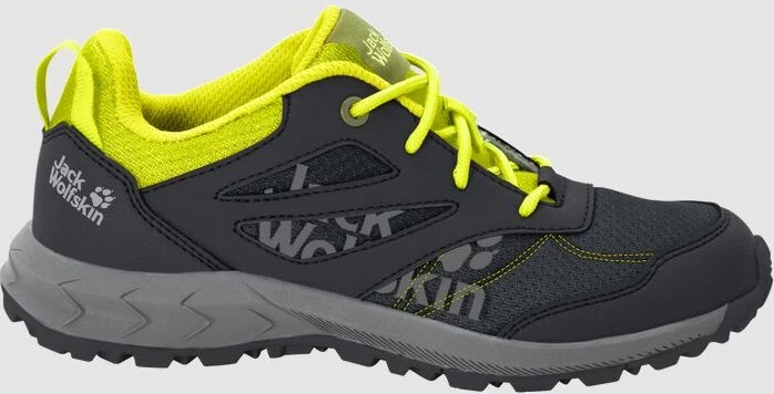Jack Wolfskin Woodland Low black/lime (Junior)