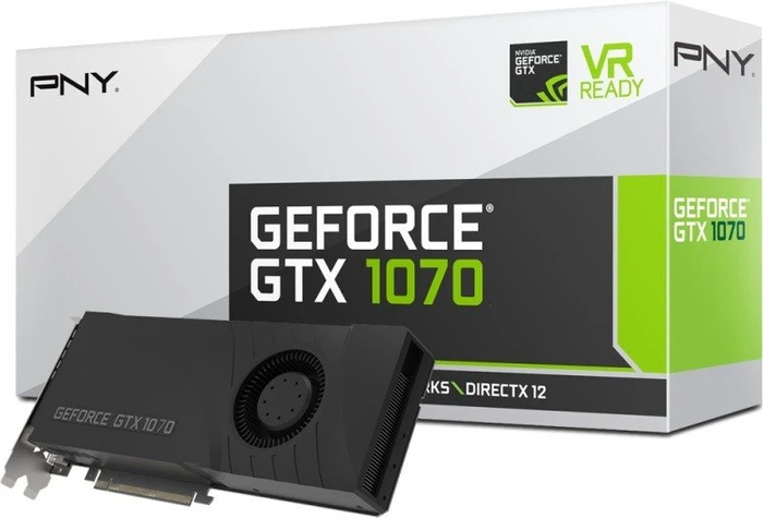 PNY GeForce GTX 1070 Blower, 8GB GDDR5, DVI, HDMI, 3x DP
