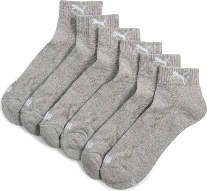 Puma Cushioned Quarter Socken, 3 Paare