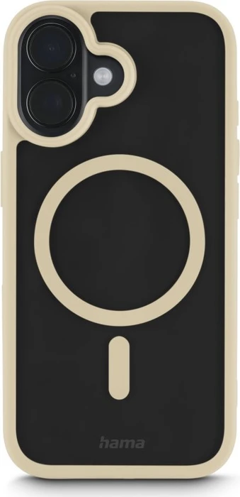 Hama Handyhülle Frame Protect magnetisch für Apple iPhone 17 transparent/beige