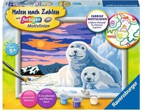 Ravensburger Malen nach Zahlen Niedliche Robben