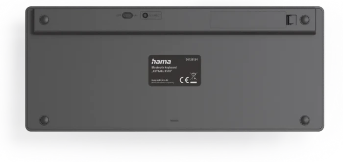 Hama KEY4ALL X510 Bluetooth-Tastatur schwarz, Bluetooth, DE