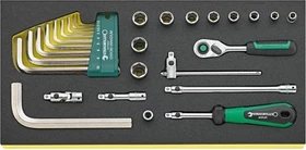 Stahlwille TCS 1/4" + 10760CV QR Handwerkzeugset, 27-tlg.