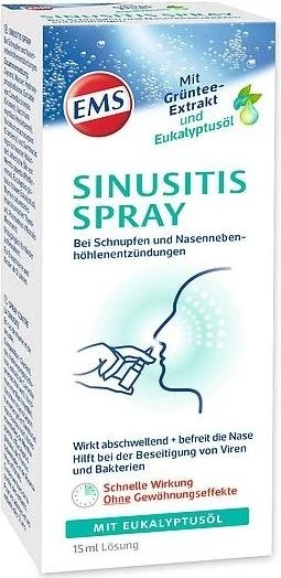 Emser Sinusitis Spray mit Eukalyptusöl, 15ml