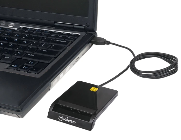 Manhattan Smartcard Single-Slot-Cardreader, USB-A 2.0 [Stecker]
