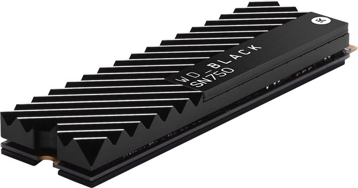 Western Digital WD_BLACK SN750 NVMe SSD 500GB, M.2 2280 / M-Key / PCIe 3.0 x4, Kühlkörper