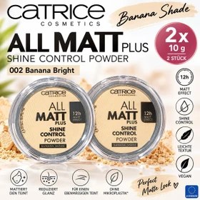 Catrice All Matt Plus Shine Control Powder 002 banana bright, 10g