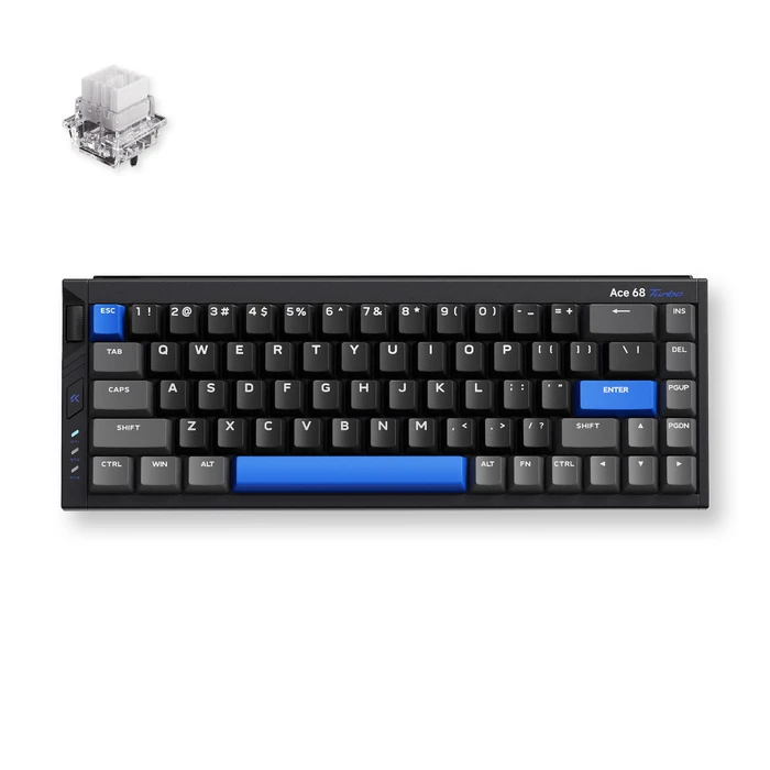 Mchose Ace 68 Turbo HE Gaming Keyboard, Cyber Black, LEDs RGB, Mount Tai Magnetic Switch GT, USB, US