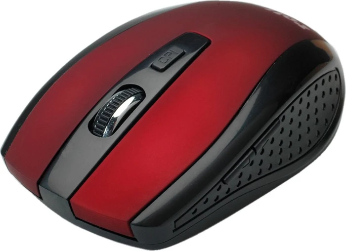 Roline / Secomp optische Maus kabellos schwarz/rot, USB