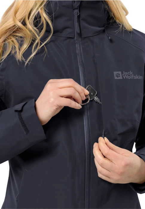 Jack Wolfskin Bergland 3in1 Funktionsjacke graphite (Damen)