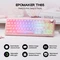 Epomaker TH65 Wireless, Pink, rosa, LEDs RGB, hot-swap, Epomaker Clear, USB/Bluetooth, US Vorschaubild