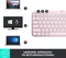 Logitech MX Keys Mini, rosa, LEDs weiß, Logi Bolt, Rose, USB/Bluetooth, US Vorschaubild