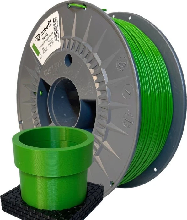 Nobufil PETG, industrial light green, Spule, 1.75mm, 1.00kg