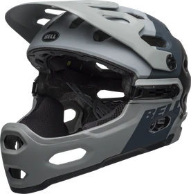 Bell Super 3R MIPS Fullface-Helm matte grey/gunmetal
