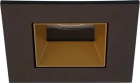 Brumberg Altero-S LED-Einbauleuchte 3000K eckig schwarz/gold