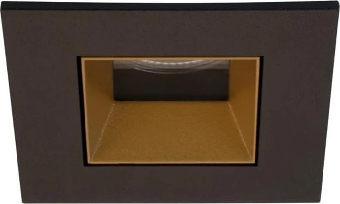 Brumberg Altero-S LED-Einbauleuchte 3000K eckig schwarz/gold