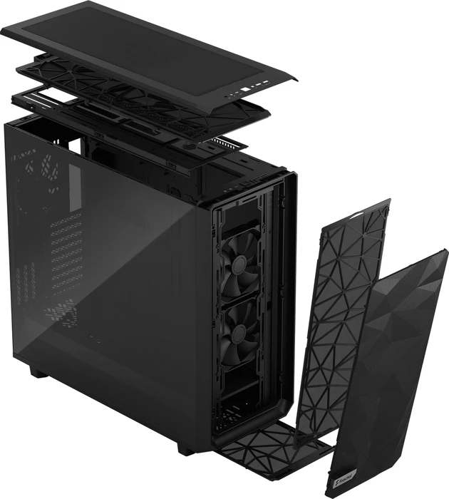 Fractal Design Meshify 2 XL Black TG Light Tint, Glasfenster