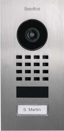 DoorBird D1101V IP Video-Türsprechanlage, Edelstahl V4A, gebürstet, inkl. Unterputzgehäuse